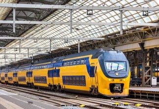 Viagem de trem de Amsterdã a Haarlem