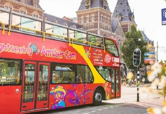 Passeio de ônibus turístico em Amsterdã