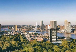 Vista da cidade de Roterdã