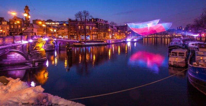 Festival de Luzes em Amsterdã