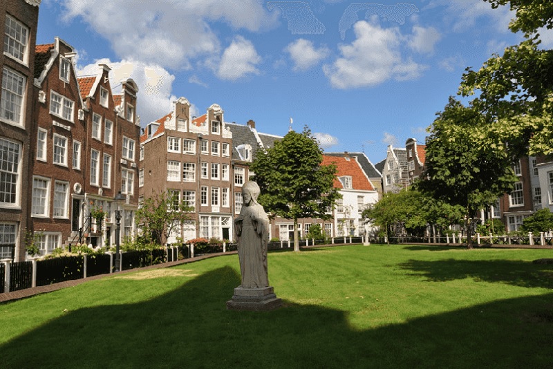 Jardim Begijnhof em Amsterdã