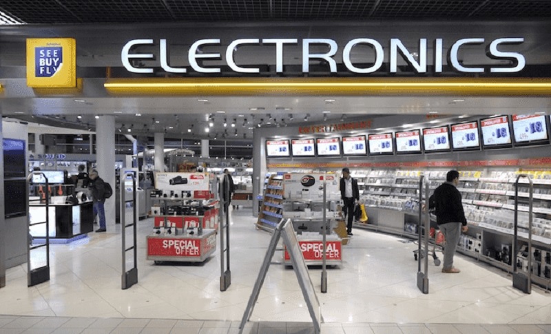 Loja Eletronics no aeroporto de Amsterdã