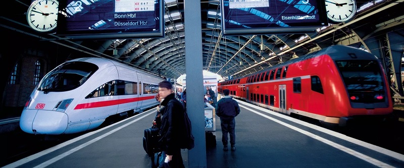 Estação de trem na Europa