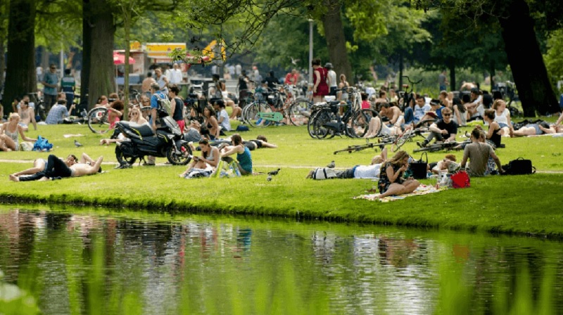 Parque Vondelpark em Amsterdã
