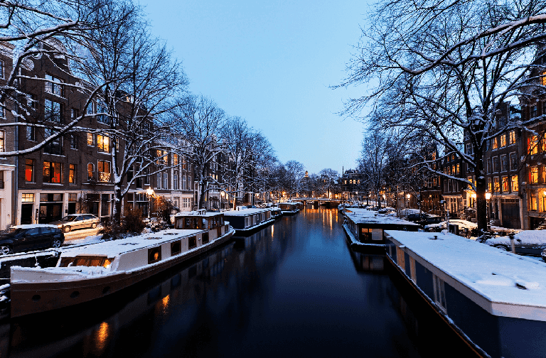 Inverno em Amsterdã