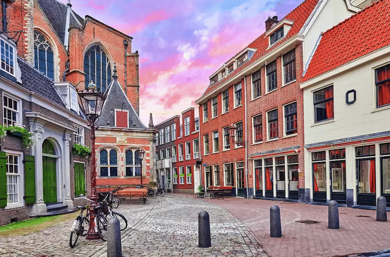 Rua em Amsterdã