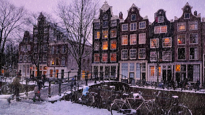 Neve em Amsterdã