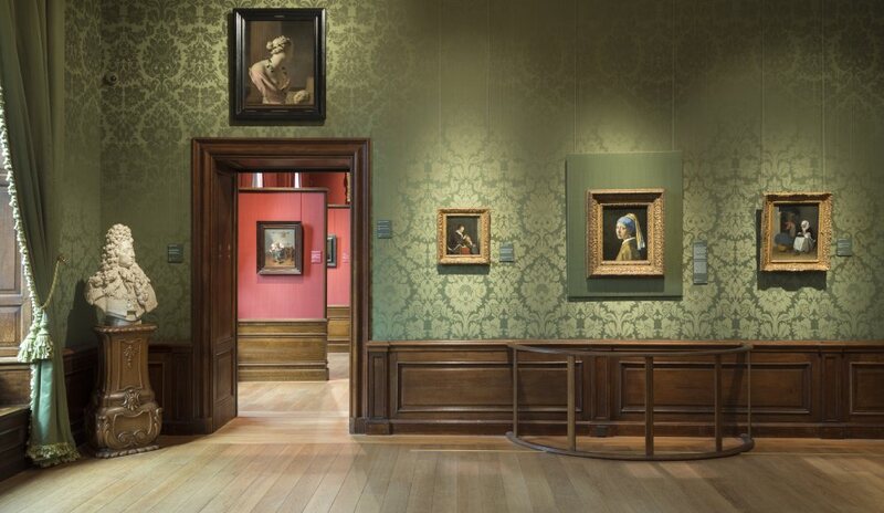 Quadros no museu Mauritshuis em Haia