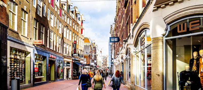Onde comprar sapatos em Amsterdã - Kalverstraat em Amsterdam