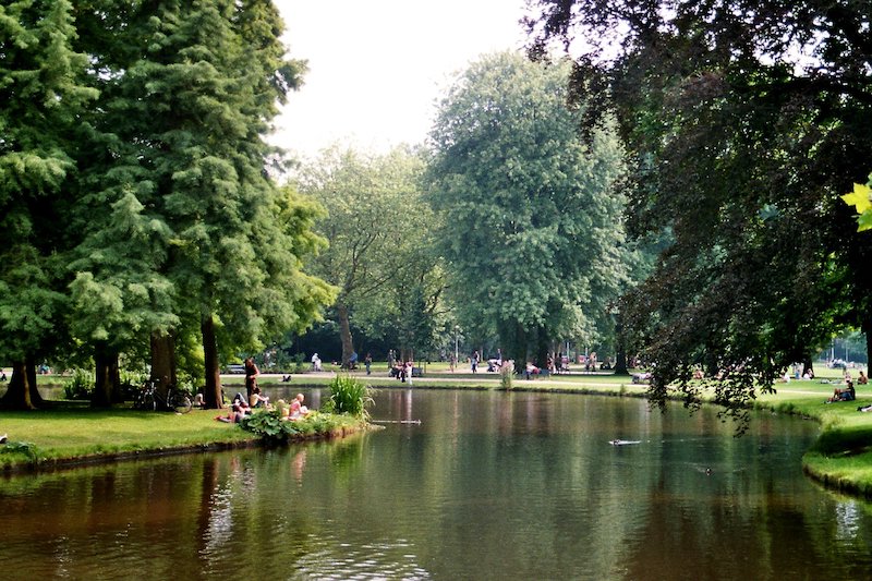 Parque Vondelpark em Amsterdã 