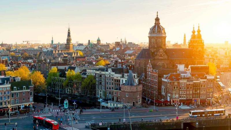 Cidade de Amsterdã na Holanda