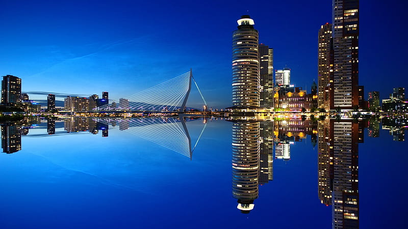 Cidade de Roterdã na Holanda