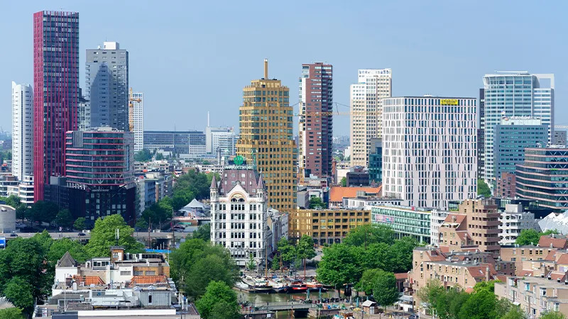 Vista da cidade de Roterdã